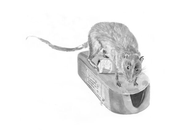 Giant White-tailed Rat - uromys caudimaculatus (mount)
